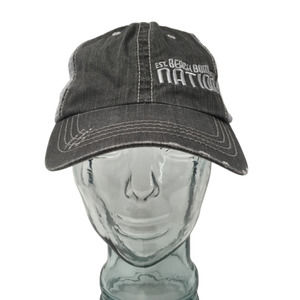 Beach Bum Nation Baseball Cap Est 2000 Gray Mesh Back OSFM Strap Back Hat